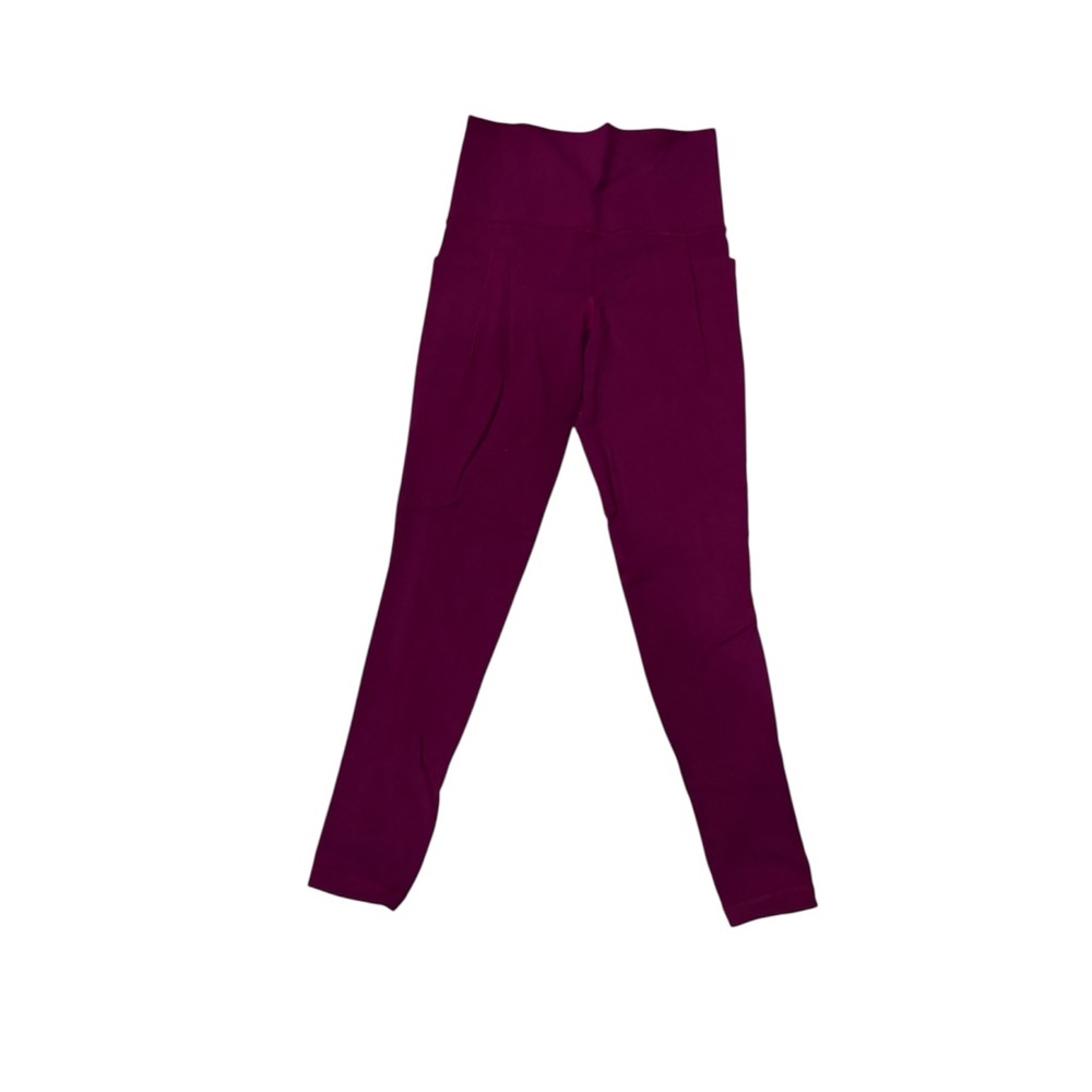 Women’s High-Waist Performance Leggings in Deep Plum